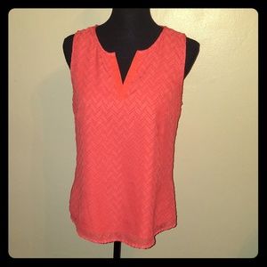 Market & Spruce Coral Sleeveless Blouse